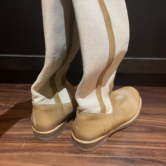Marc Jacobs Canvas Leather riding boots sz 7 - Picture 3 of 4